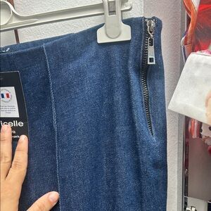 Zara Dark Blue Denim Pants